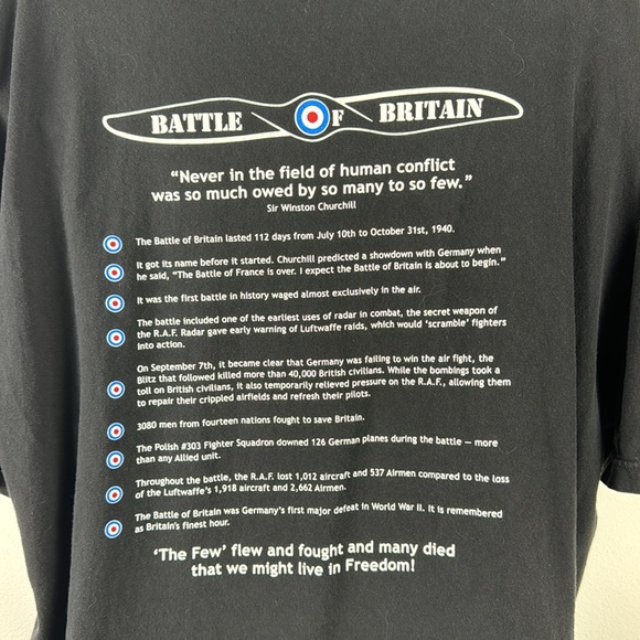 ✨3/$25✨ Battle Of Britain Air Planes Graphic Tee - 3XL - Picture 7 of 8